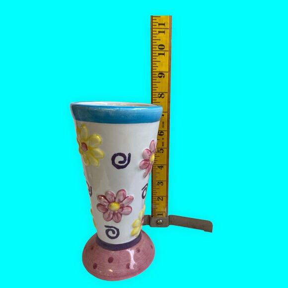 Ice Cream Cone Dish Sundae Dessert Serving Cup Daisies - Picture 5 of 7